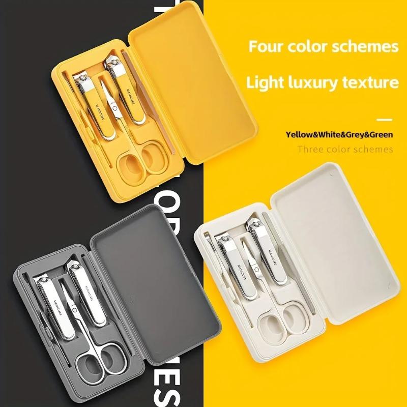 Nail Clipper Set Nail Clippers Home Miter Pedicure Tool Beauty Set Gift Nail Tool Set Ear Pick Spoon Set of 5