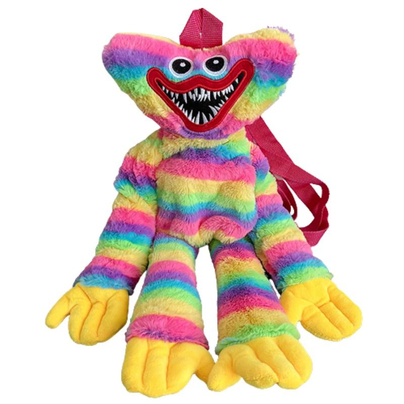 Mochila de Peluche Poppy Playtime Suave y Adorable Huggy Wuggy Bolso Escolar Para Niños