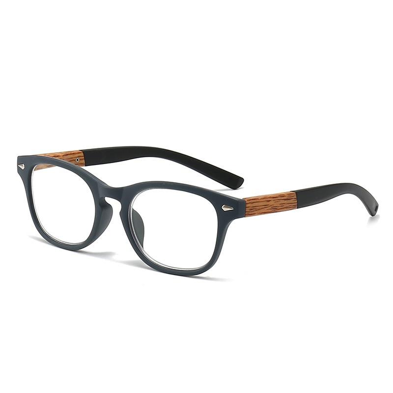 

Retro High Definition Anti Blue Light Reading Glasses Men Women Fashion Imitation Wood Comfortable Presbyopia Eyeglasses +100 degrees