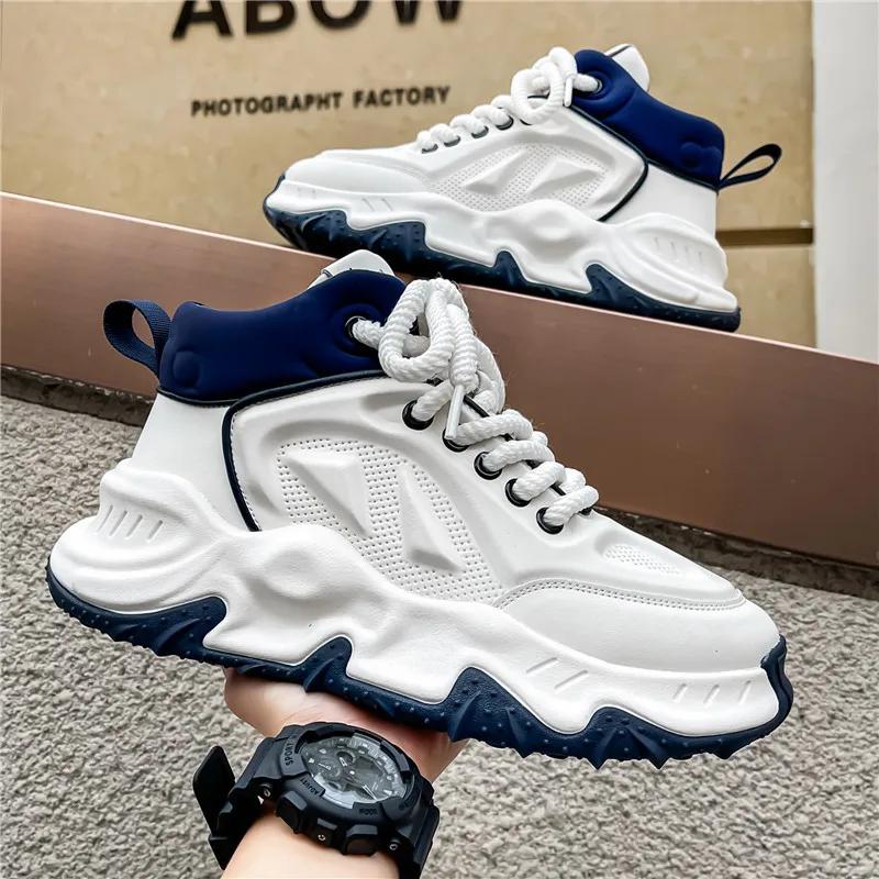 Platform Men's Sneakers Fashion Mens Casual Board Shoes Comfortable Wear-resistant Non-slip Male Running Shoes