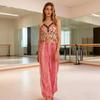 Lady Belly Dancer Costume Belly Dancing Sequins Bra Tops Lantern Pants Trousers Halloweem Performances Costume for Womens