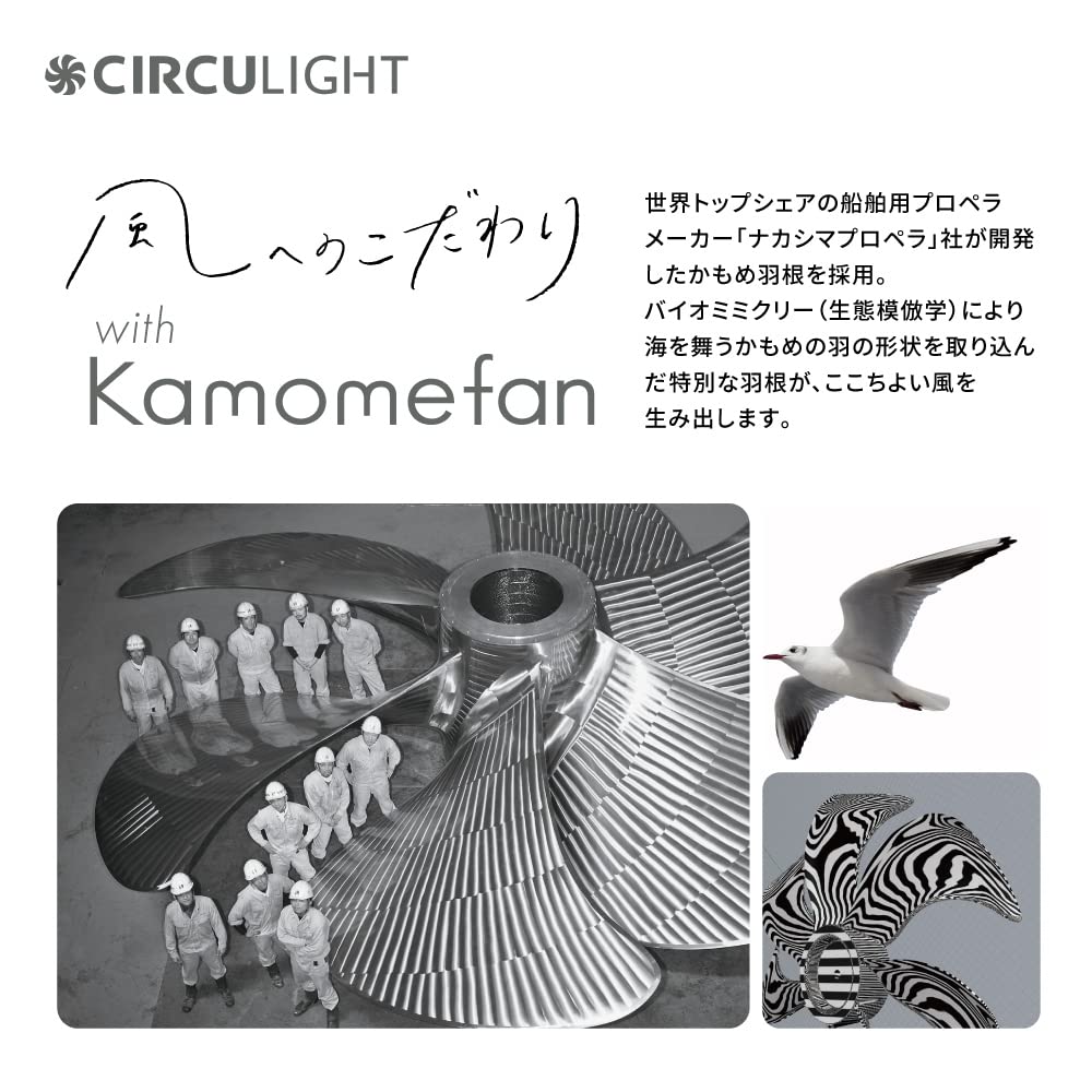 Doshisha Circulite EZ Serie Swing-Modell Deckenventilator 8 Tatami Dimmen Farbtyp Einfache Installationsart Automatisches Swing-Modell Fernbedienung enthalten