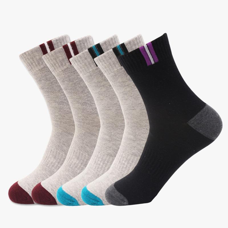 5 Paar Herrensocken aus Baumwolle, große Größe 39–48, Business-lange Socken, atmungsaktiv, Deodorant, große Größe, modisch, hochwertig