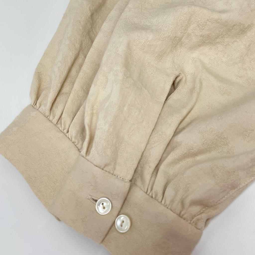 Yui YWT23-OP01 Beige Farmer Dress Stand Collar One Piece Dress F IvoryUsed