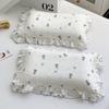 Cotton Kids Pillowcase Girls Use 30x50cm 35x55cm 40x60cm Pure Printed With Ruffle Trim Princess Style