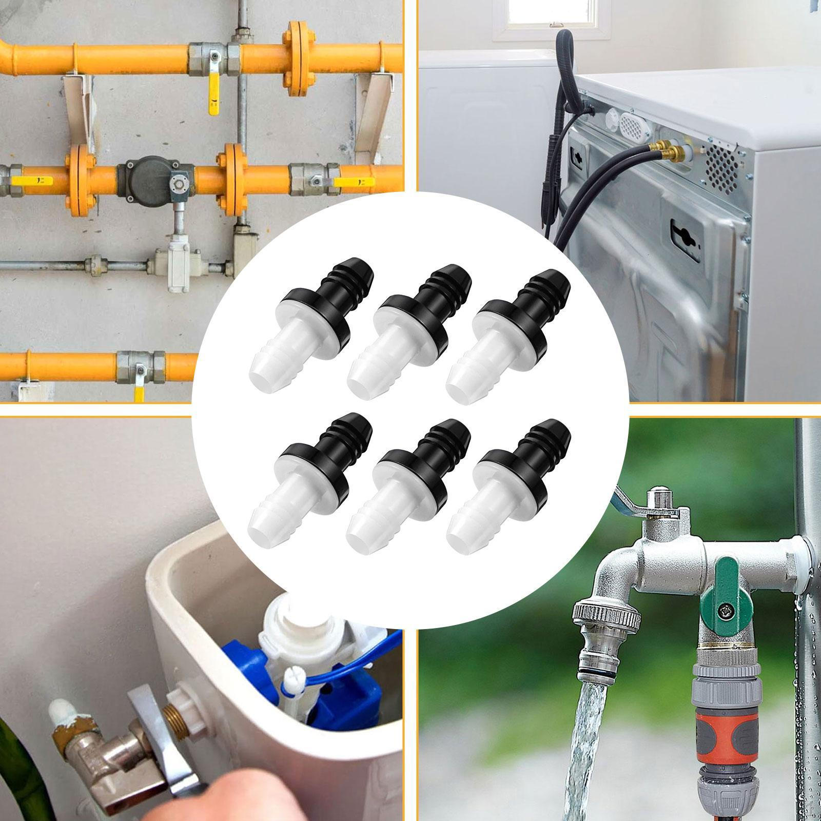 

6x 3/8 10mm Inline Check Valve Replace Versatile Fittings Parts Accessories for Gas Liquid Single