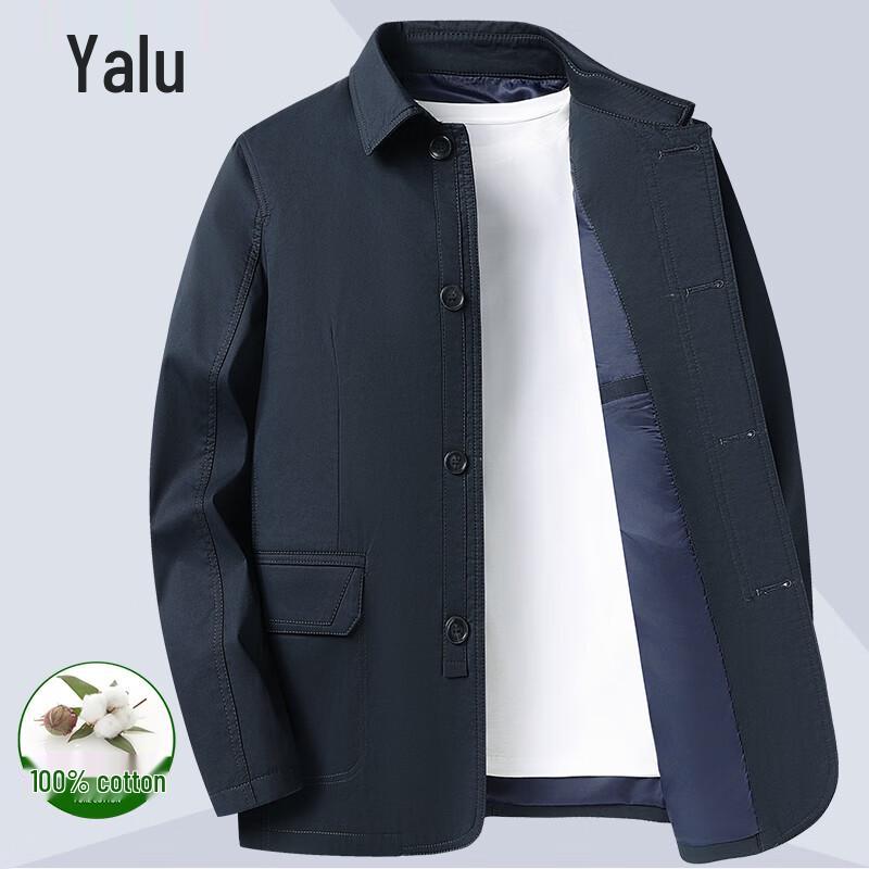 Yalu Men s Pure Cotton Business Casual Jacket M