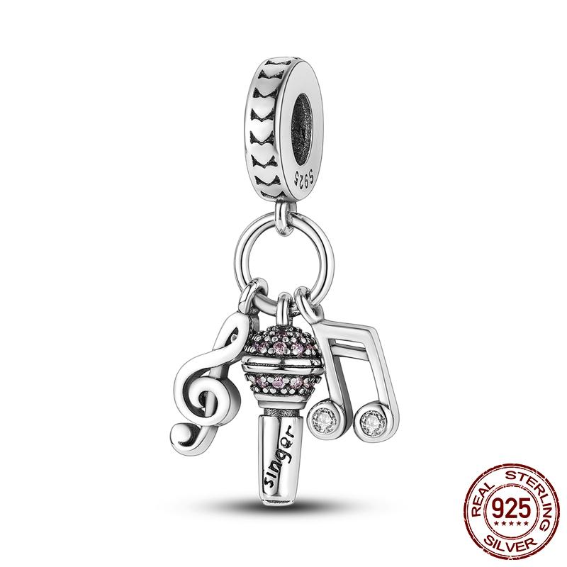 Fine Frog Prince Guitar Music Charms Beads Fit Original Bracelet Diy Jewelry For Women Birthday Gift
