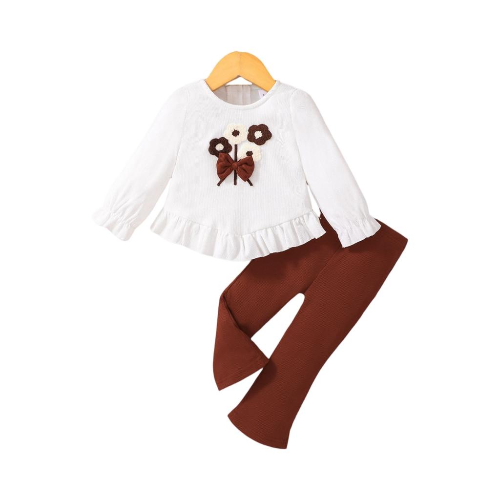 Kids' Long-Sleeve Top Set - Casual, Stylish & Versatile Children's Outfit