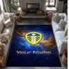 Leeds United Dywan z Kryształowego Aksamitu z Nadrukiem Antypoślizgowy Dywan z Kryształowego Aksamitu Do Sofy Sypialni Wnętrz Dekoracja Domu