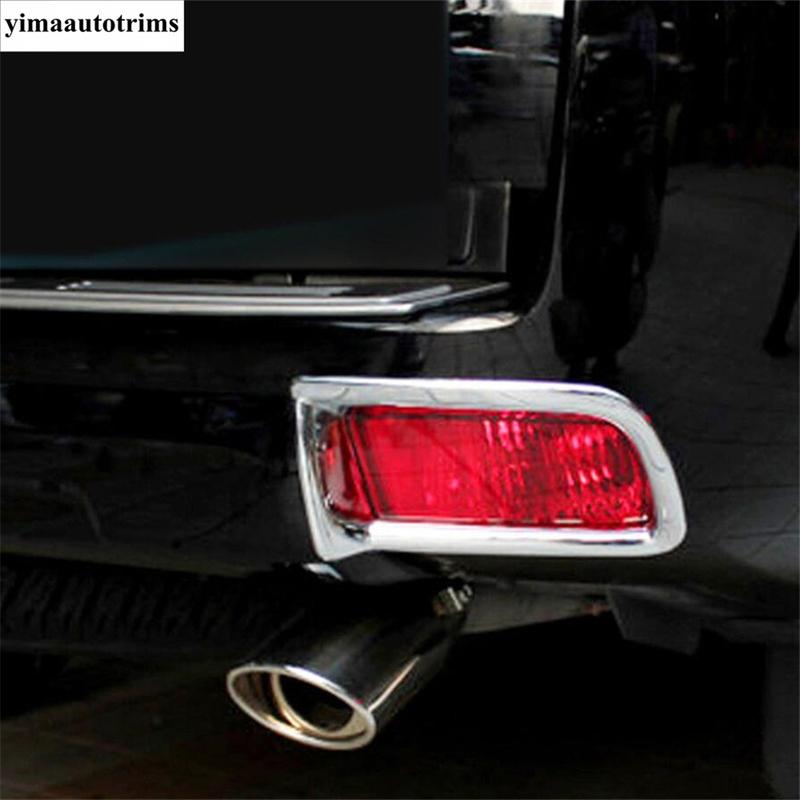Front Rear Fog Lights Lamps Ring Cover Trim For Toyota Land Cruiser Prado FJ150 2014 - 2017 ABS Chrome Accessories Interior Kit