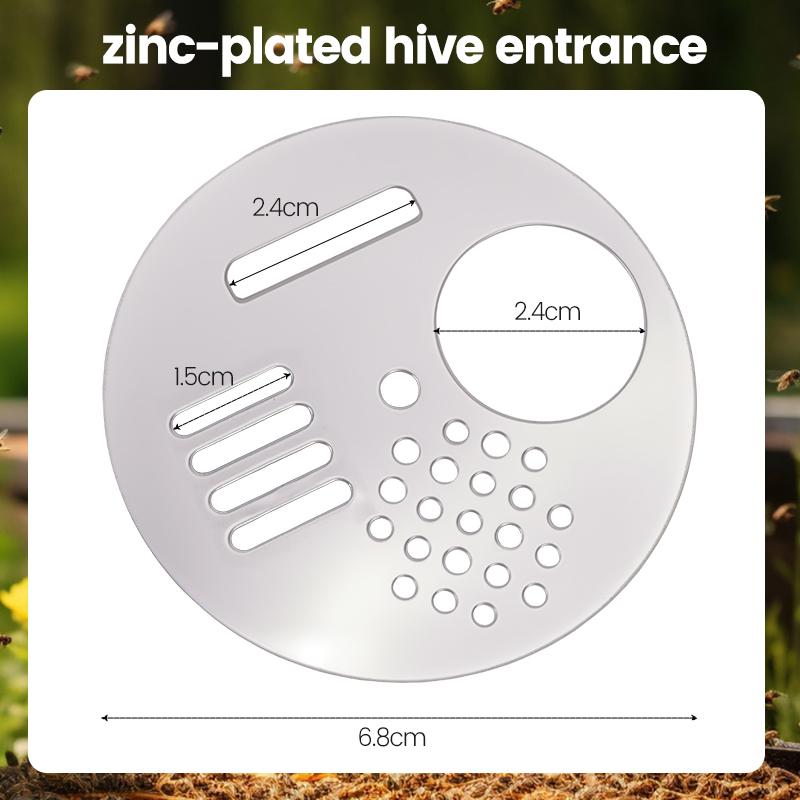

5/10pcs Metal Beehive Box Door Entrance Gate Round Hive Hole Entrance Disc Nest Door Vent Equipment Beekeeping Supplies 5pcs