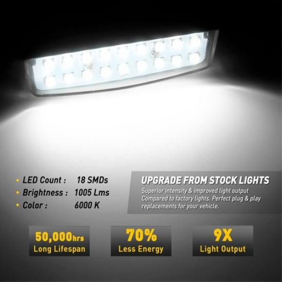 For Nissan  Sentra Car Number License Plate Lamps Lights Tail LED Assembly EOA