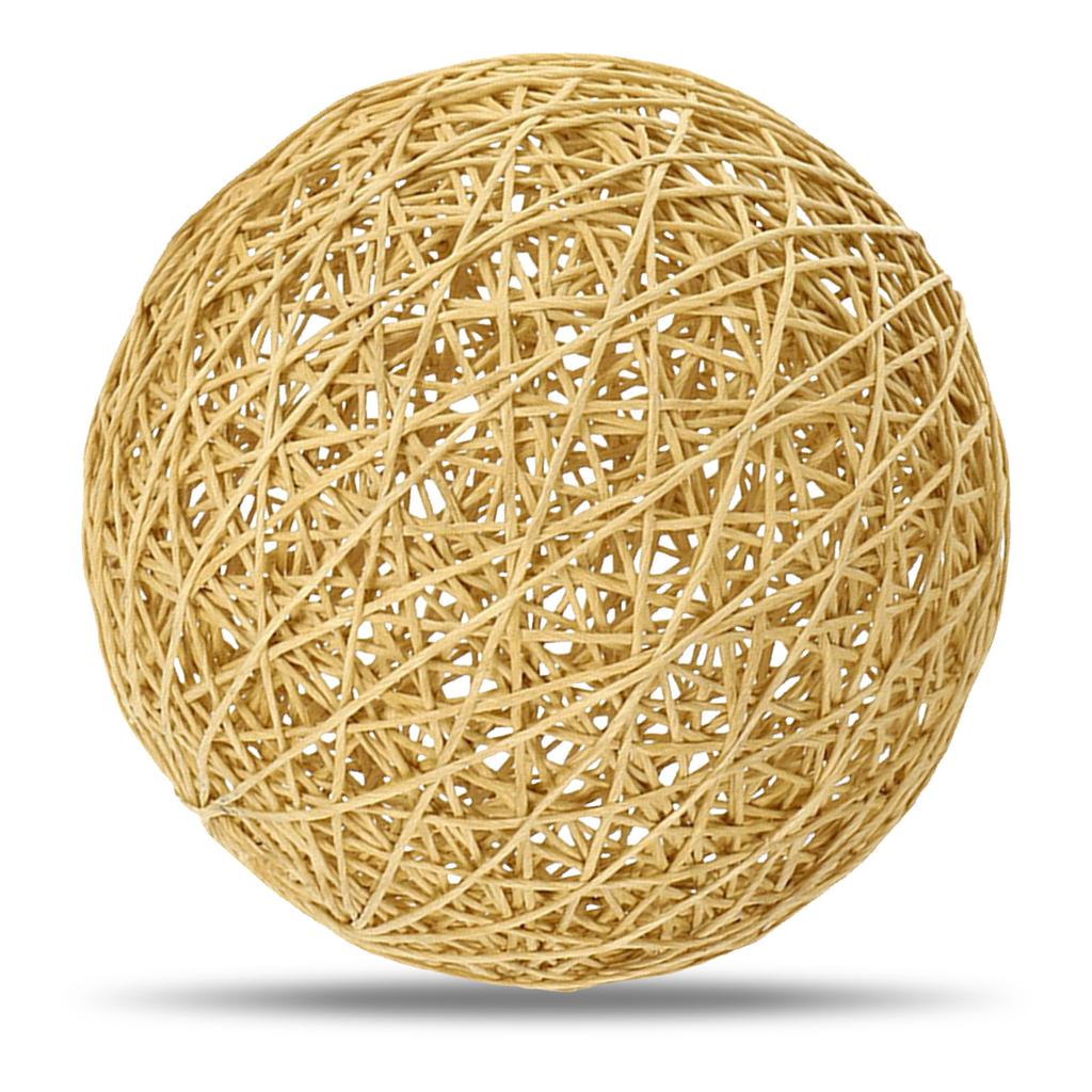 Woven Lamp Shade Rustic Style Lampshade for Pendant Hanging Lamps Decorative Lamp Cover for Home Restaurant Hotel Use