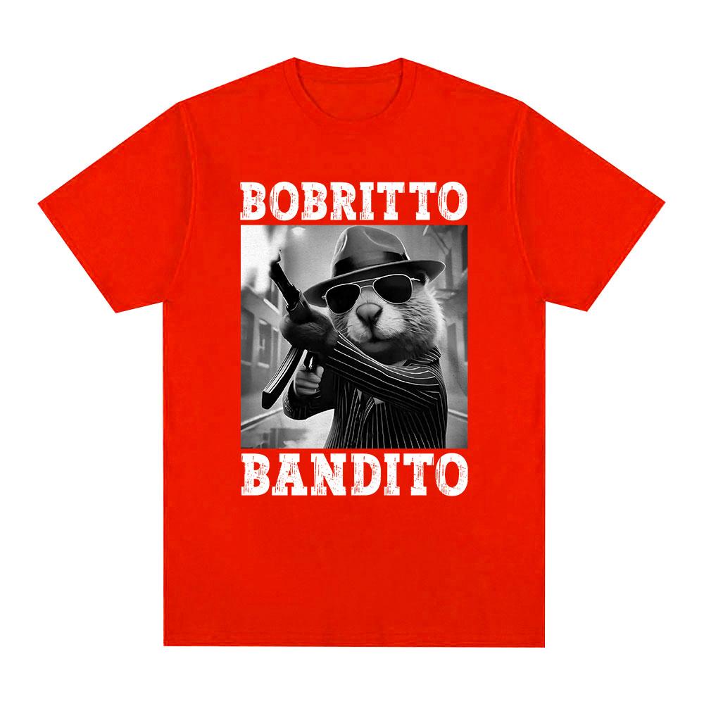 Bobrito Bandito Beaver Funny Meme T-shirt Men Women Clothing Fashion Humor T Shirts Summer Cotton O-Neck Tops T Shirt Streetwear