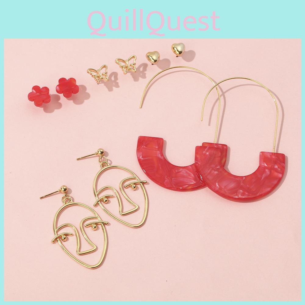 Unique Alloy Cartoon Character Earrings Womens Fashion Trend European American Style
