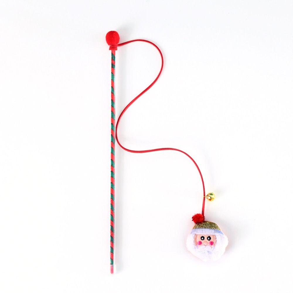 

Тренировка питомца, домашние упражнения, забавная дразнилка, рождественская кошачья палочка, игрушка-дразнилка для кошек, интерактивная палочка Santa Claus