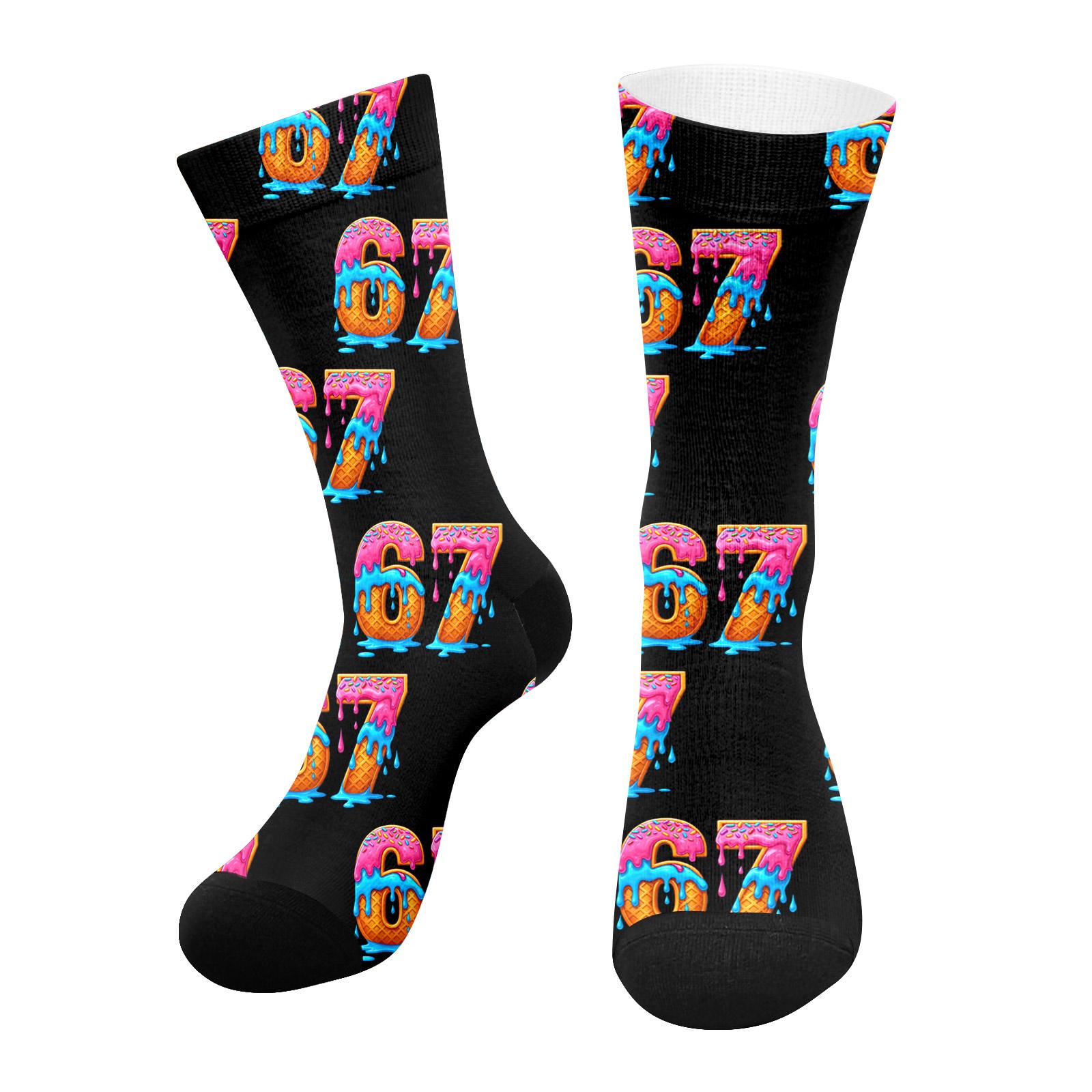 

Printed Socks Are Convenient Cotton Socks, Unisex Socks, And Quirky Socks For Daily Use One Size