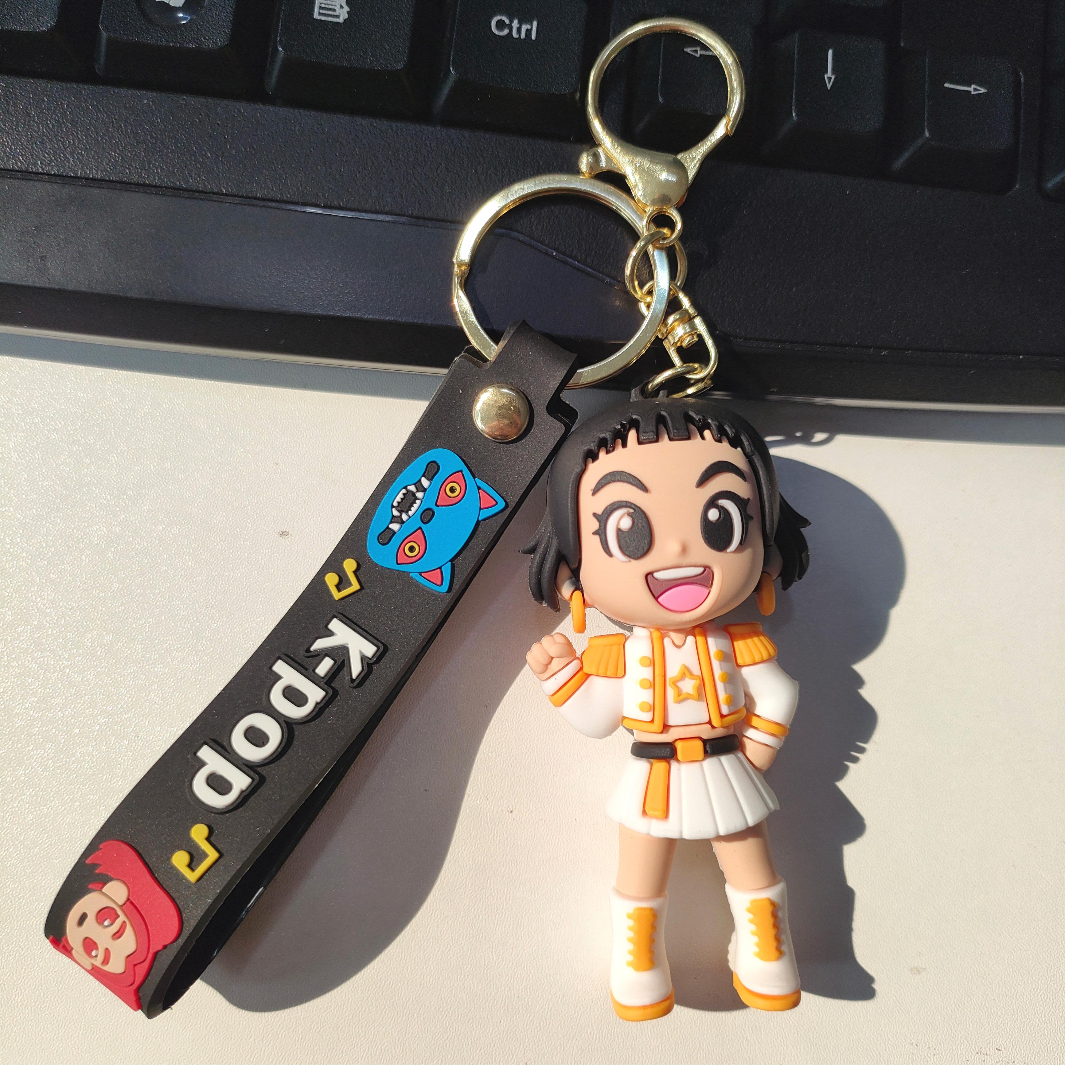 

KPOP Demon Hunters Plush Keychain Cute Cartoon Charm Bag Charm Accessories Korean Style Fans Gift Beautiful Design