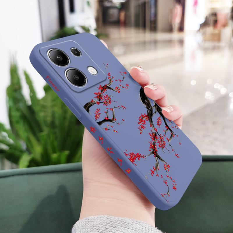 Cold Plum Snow Phone Case For Xiaomi Redmi Note 15 Pro Plus 4G 5G Silicone Cover