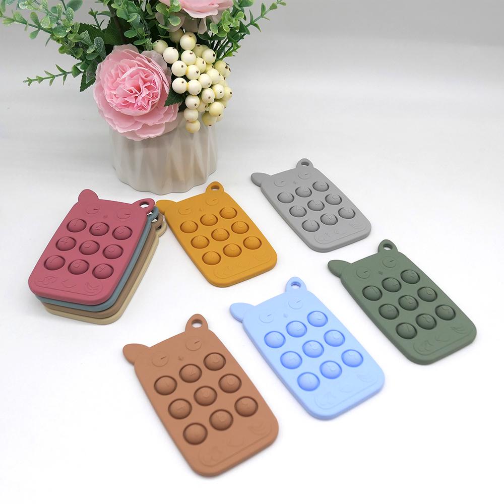 Giocattoli Svezzamento Silicone per Bambini, Dentizione, Periodo Appettito Orale, Soothing Remote Control Teething Bites Exterminator