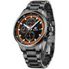 OLEVS Men's Quartz Watch, Popular, Stylish, Multi-Function Watch with Stainless Steel, Waterproof, Date Display, Analog, Fashionable, Student or Offic