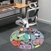 1pc Monster Creatures Office Round Area Rug, Under Office Chairs Bedroom Living Room Home Decor, Room Deco