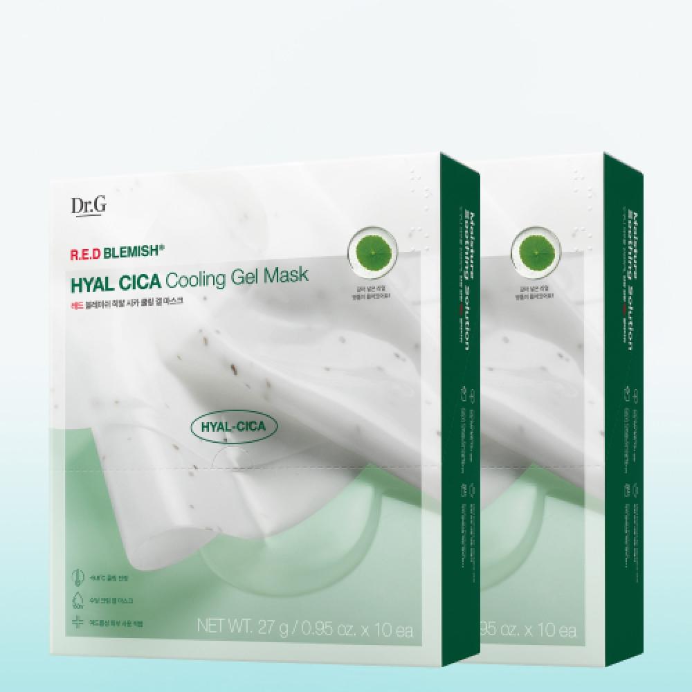Dr.g Red Blemish Hyalcica Cooling Gel Mask 27g 10 Sheets X 2 FREE