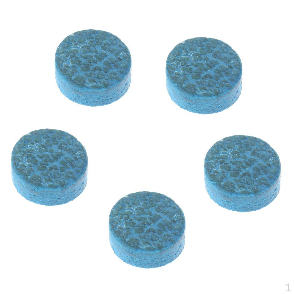 5 Pieces / Set 10mm Leather on Snooker Pool Billiard Cue Tips