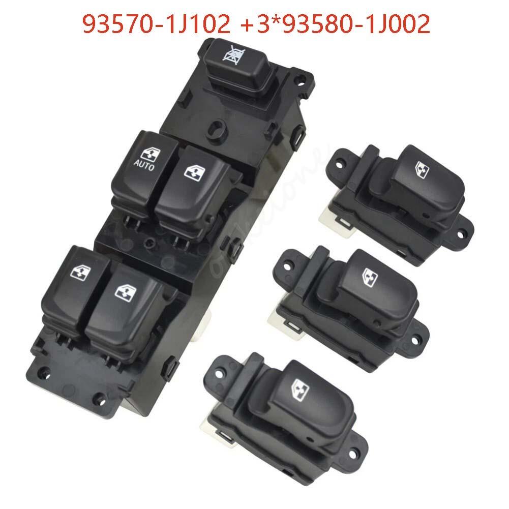 For 2008-2015 Hyundai I20 Electric Power Window Control Switch Glass Lifter Button 93570-1J102 93570-1J100 93580-1J002 Car Parts