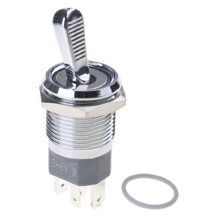 Sturdy Metal Two Position Toggle Switches With LED Light Designs for CustomES Electronics And Model Making Supplies