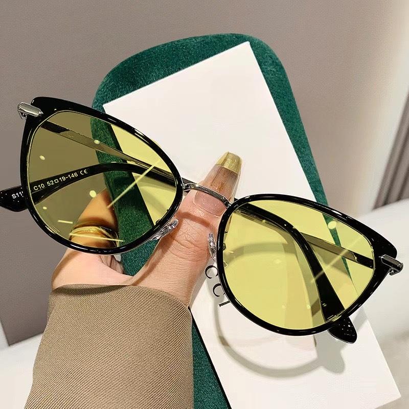 New Fashion Cat Eye Near Sight Eyewear Unisex Diopter Outdoor Night Vision Myopia Glasses Finished Prescription