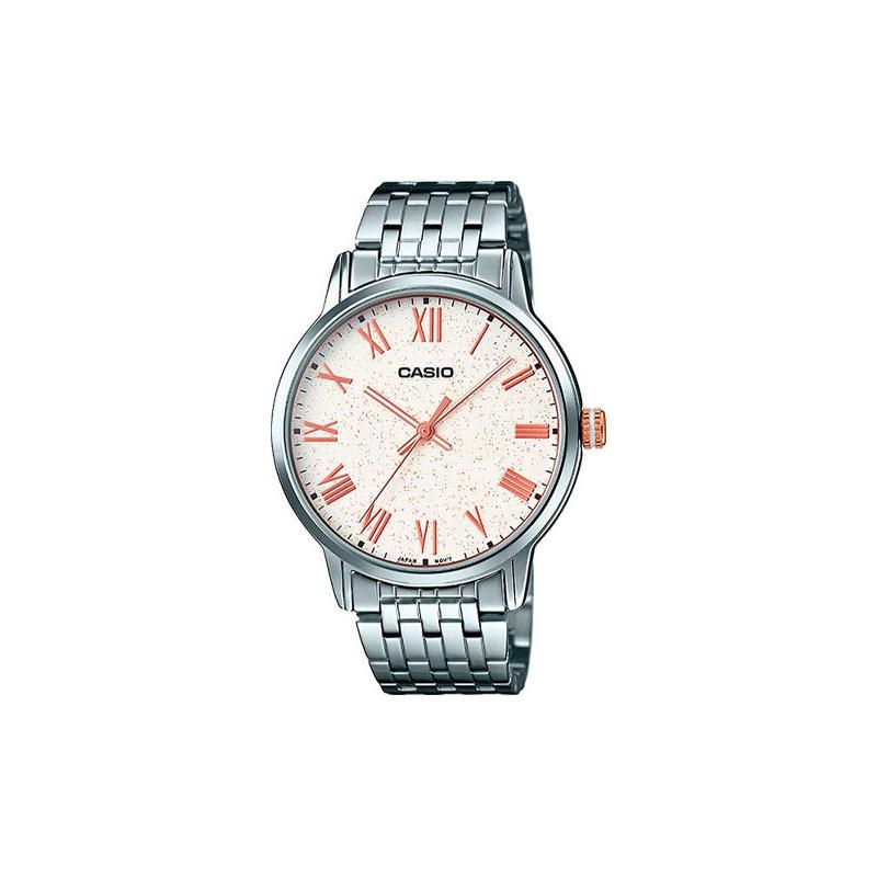 CASIO STANDARD series 50M waterproof and versatile Quartz Steel Strap men's watch white dial MTP-TW100D-7A
