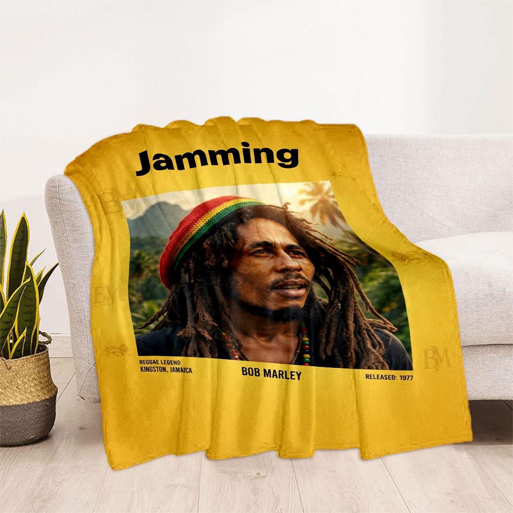 Bob Marley One Love Legend Blanket Soft Warm Cozy Perfect For Office Seaside Livingroom For All Occasions Stylish Decor Gifts For Family Or Friends