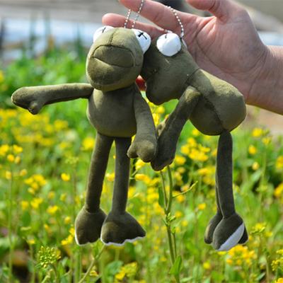 Korean Long-legged Frog Pendant Doll Plush Toy Cute Sesame Street Ins School Bag Hanging Ornament Keychain Doll
