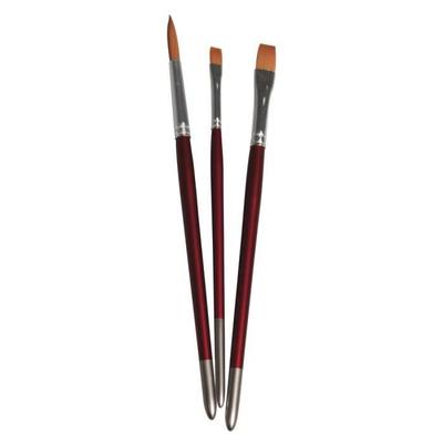 Brushes - Creative Hobby - Set of 3 Pieces - Multicolored - Size 6, 8, 10 - Synthetic