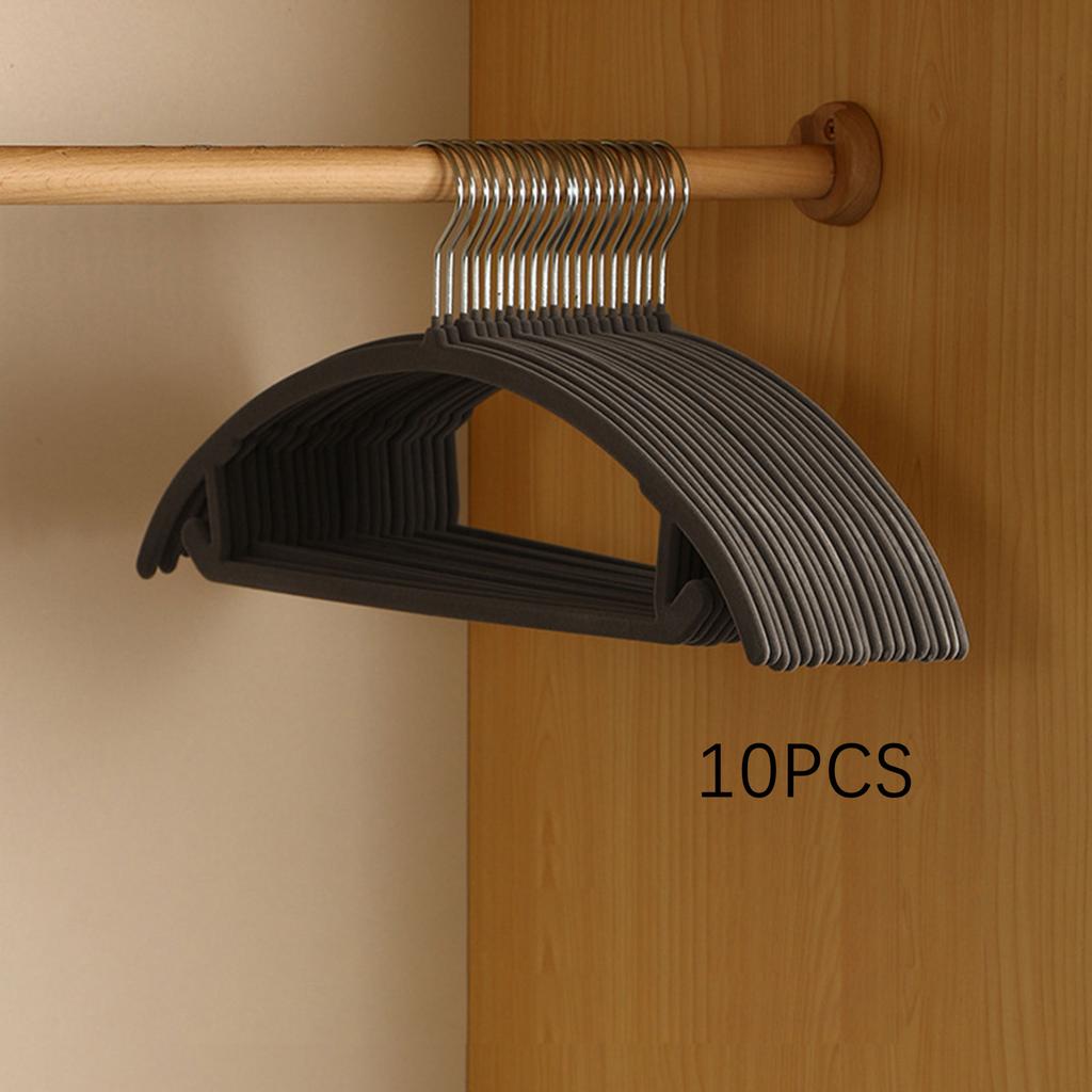 10 PCS No Shoulder Bump Velvet Hangers Non Slip Heavyduty Suit Hangers With Swivel Hooks,Space Saving Clothes Hangers for Coat