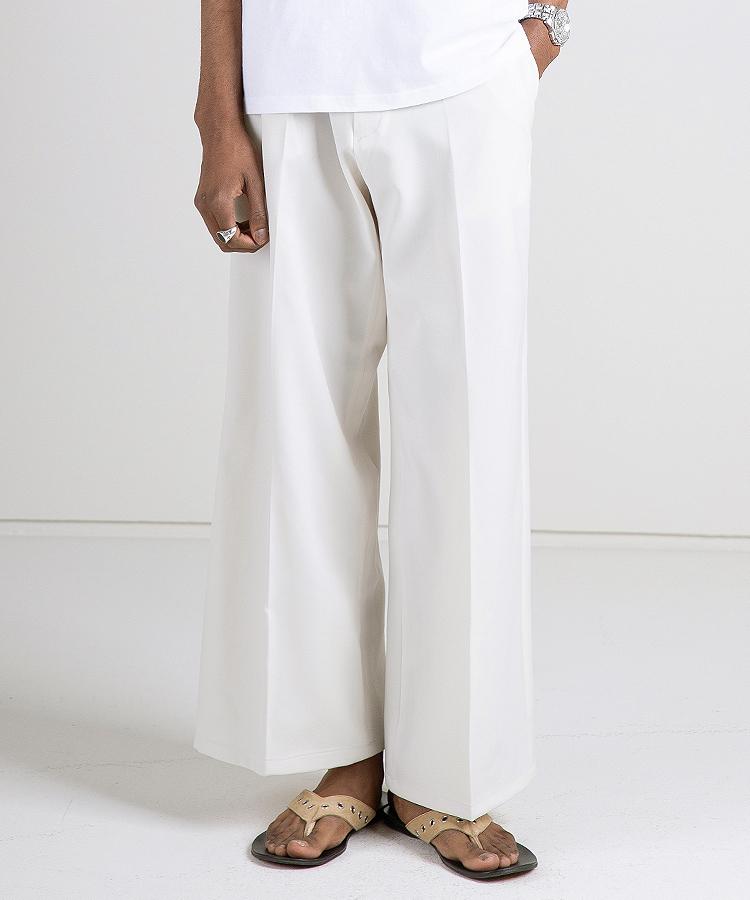 Seuteulaikeu Roomy Breezy Relaxed Trousers (Cream)