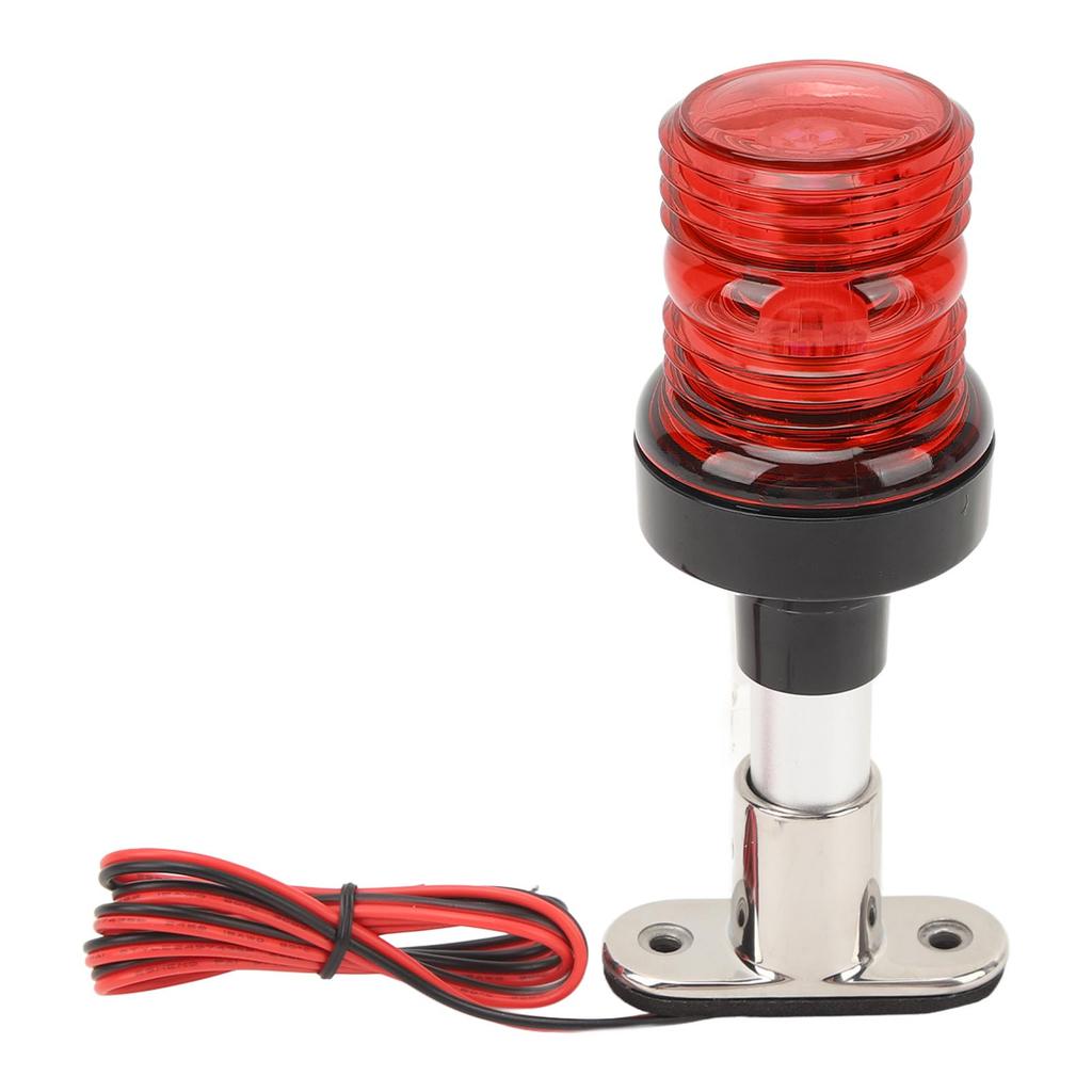 Boat Anchor Light Waterproof 2NM Visibility 6in 360 Degree All Round Stern Light with Stainless Steel Base for Yachet