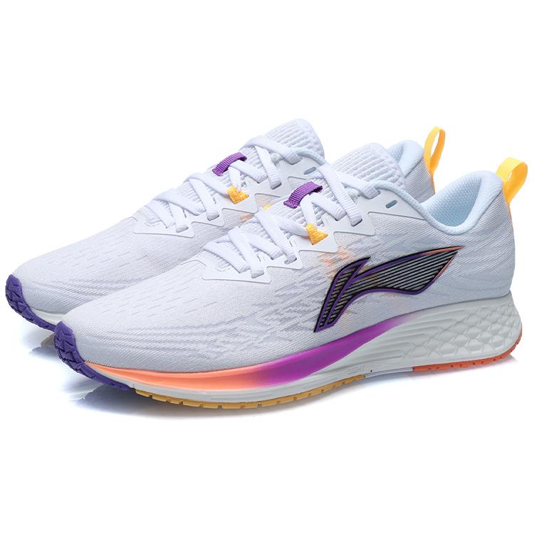 new LiNing Red Hare 4 Cushioning Lightweight Wear Resistant Slip Resistant Low Top Light Foam Running Shoes Women's White