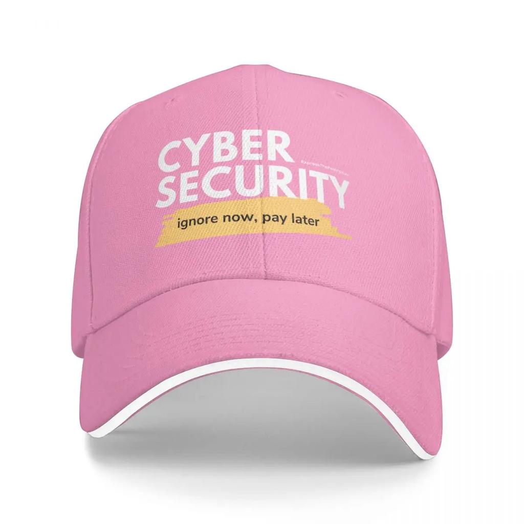 Cybersicherheit Jetzt ignorieren später bezahlen Baseballkappe Sportkappe Hut Baseballkappe Damen Hüte Unisex