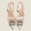 Women's Sandals Luxury Rhinestone Designer Women's Shoes Summer New  Sexy Pointed Toe Banquet Party Dress Women's High Heels