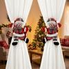 2pcs/set Felt Snowman Curtain Holder Cartoon Doll Window Curtain Fastener  Living Room