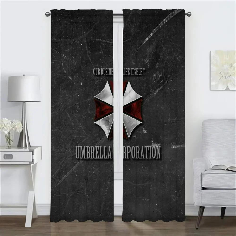 Room Darkening Curtains Bedroom Umbrellas Curtain Panel Partition Halloween Decoration Shades Home Interior Made Of Polyester Washable Decor Ready