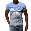 Summer Trendly Men Taste Cool Style Horse Graphic T Shirts Fashion Casual Personality Hip Hop Harajuku Print Streetwear T-shirt