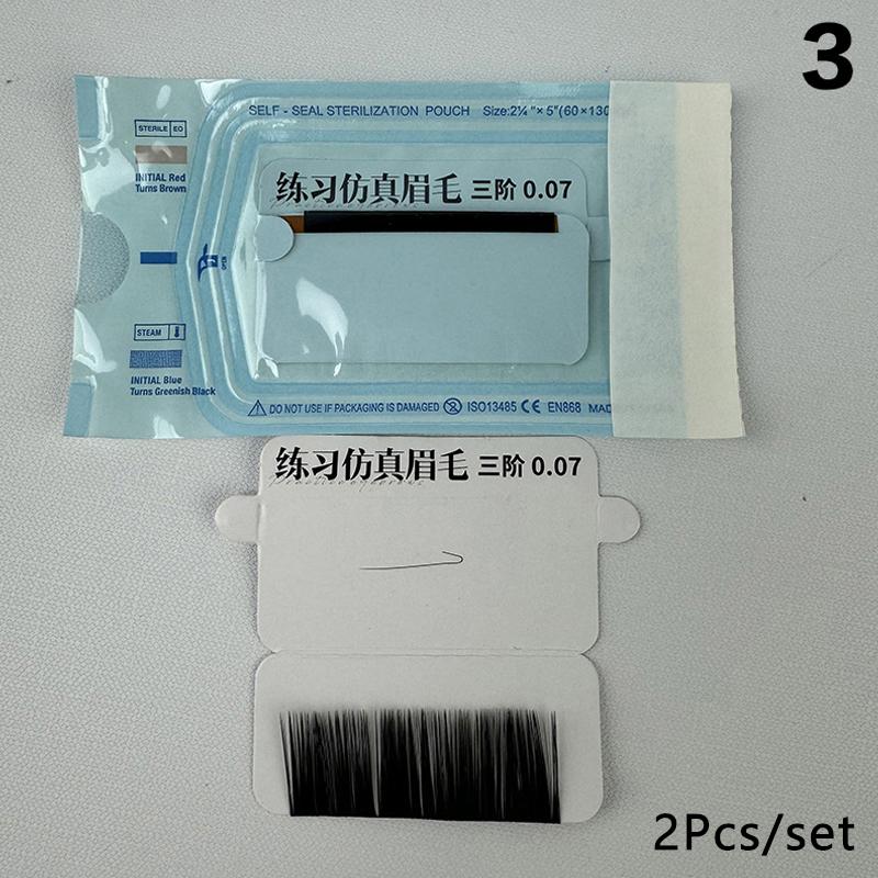 

2 пакета подлинных настоящих бровей AI Master Practice нативные клонированные волосы бровей без волосяных фолликулов для начинающих практика