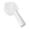 Pet Food Scoop Transparent Clear Scale Food Grade Dog Food Shovel with Clip Handle for Puppy Cat White