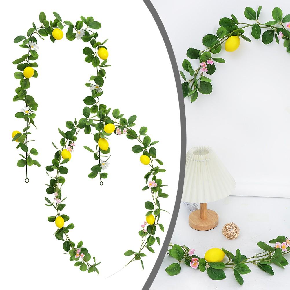 Realistic Green Lemon Vine 200cm Decorative Plant for Air Conditioning Ducts