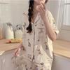 Hot-selling Japanese Pajamas Women's Summer Milk Whirring Cute Cartoon Style Student Short-sleeved Loungewear Set