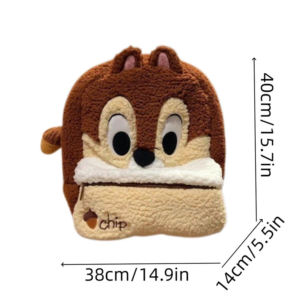 

Cute Cartoon Plush Backpack With Large Capacity For Students And Daily Use